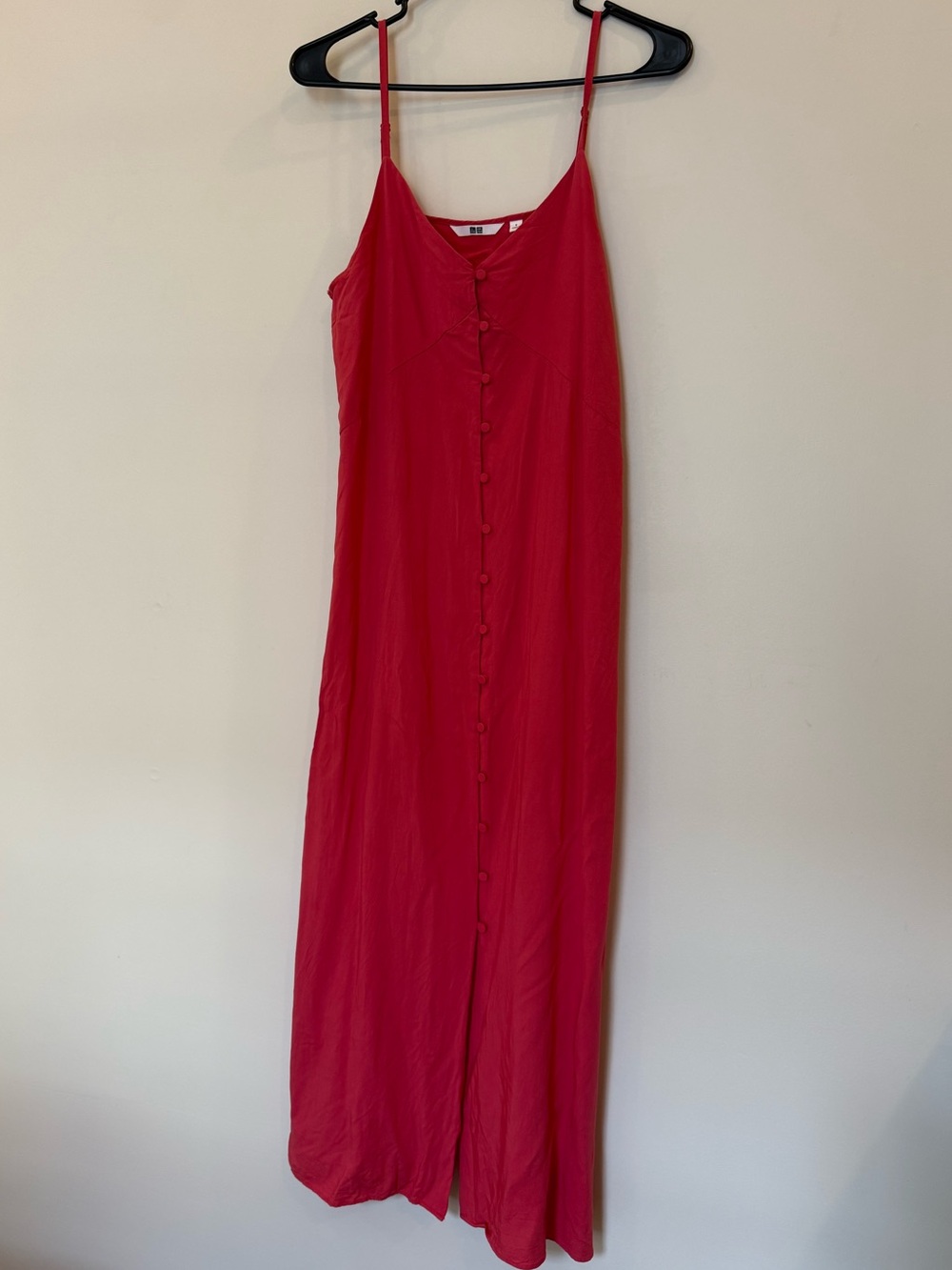 Pink Button-Front Slip Dress - Women's